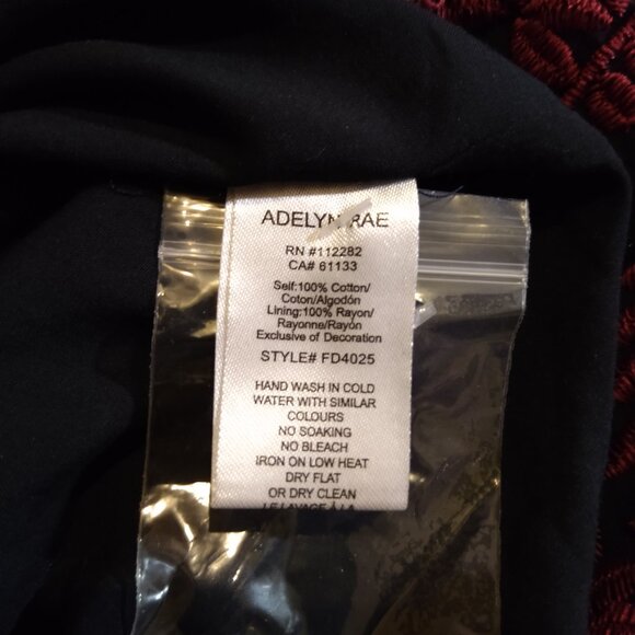 NWT! Adelyn Rae Dress ONLY $69! RETAIL $158! Midi Eyelet Embroidered Sz S - Picture 5 of 8